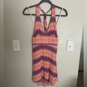 Striped Halter Dress Size S